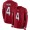 Cardinals #4 Rondale Moore Red Team Color Youth Stitched NFL Limited Therma Long Sleeve Jersey