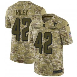 Atlanta Falcons #42 Duke Riley Camo Youth Stitched NFL Limited 2018 Salute to Service Jersey