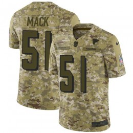 Atlanta Falcons #51 Alex Mack Camo Youth Stitched NFL Limited 2018 Salute to Service Jersey