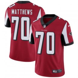 Atlanta Falcons #70 Jake Matthews Red Team Color Youth Stitched NFL Vapor Untouchable Limited Jersey