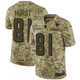 Atlanta Falcons #81 Hayden Hurst Camo Youth Stitched NFL Limited 2018 Salute To Service Jersey