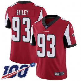 Atlanta Falcons #93 Allen Bailey Red Team Color Youth Stitched NFL 100th Season Vapor Untouchable Limited Jersey