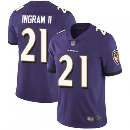 Baltimore Ravens #21 Mark Ingram II Purple Team Color Youth Stitched NFL Vapor Untouchable Limited Jersey