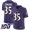 Baltimore Ravens #35 Gus Edwards Purple Team Color Youth Stitched NFL 100th Season Vapor Untouchable Limited Jersey