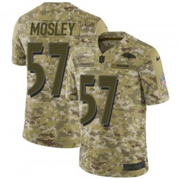 Baltimore Ravens #57 C.J. Mosley Camo Youth Stitched NFL Limited 2018 Salute to Service Jersey