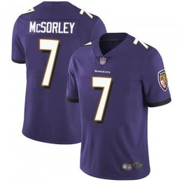 Baltimore Ravens #7 Trace McSorley Purple Team Color Youth Stitched NFL Vapor Untouchable Limited Jersey