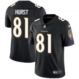Baltimore Ravens #81 Hayden Hurst Black Alternate Youth Stitched NFL Vapor Untouchable Limited Jersey