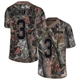 Ravens #3 Odell Beckham Jr. Camo Youth Stitched NFL Limited Rush Realtree Jersey