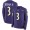 Ravens #3 Odell Beckham Jr. Purple Team Color Youth Stitched NFL Limited Therma Long Sleeve Jersey