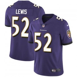 Ravens #52 Ray Lewis Purple Team Color Youth Stitched NFL Vapor Untouchable Limited Jersey