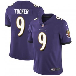 Ravens #9 Justin Tucker Purple Team Color Youth Stitched NFL Vapor Untouchable Limited Jersey