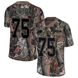 Bills #75 Greg Van Roten Camo Youth Stitched NFL Limited Rush Realtree Jersey