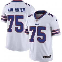 Bills #75 Greg Van Roten White Youth Stitched NFL Vapor Untouchable Limited Jersey