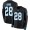 Carolina Panthers #28 Mike Davis Black Team Color Youth Stitched NFL Limited Therma Long Sleeve Jersey