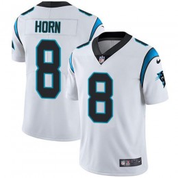 Carolina Panthers #8 Jaycee Horn White Youth Stitched NFL Vapor Untouchable Limited Jersey