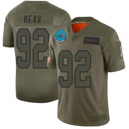Carolina Panthers #92 Zach Kerr Camo Youth Stitched NFL Limited 2019 Salute to Service Jersey