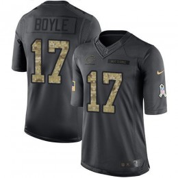 Bears #17 Tim Boyle Black Youth Stitched NFL Limited 2016 Salute To Service Jersey