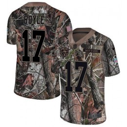 Bears #17 Tim Boyle Camo Youth Stitched NFL Limited Rush Realtree Jersey