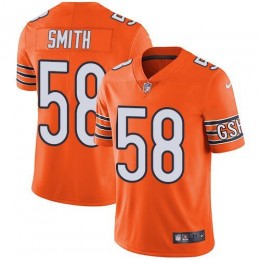 Chicago Bears #58 Roquan Smith Orange Youth Stitched NFL Limited Rush Jersey