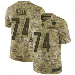 Chicago Bears #74 Germain Ifedi Camo Youth Stitched NFL Limited 2018 Salute To Service Jersey