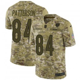 Chicago Bears #84 Cordarrelle Patterson Camo Youth Stitched NFL Limited 2018 Salute To Service Jersey