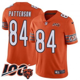 Chicago Bears #84 Cordarrelle Patterson Orange Youth Stitched NFL Limited Rush 100th Season Jersey