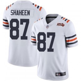 Chicago Bears #87 Adam Shaheen White Alternate Youth Stitched NFL Vapor Untouchable Limited 100th Season Jersey