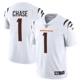 Cincinnati Bengals #1 Ja’Marr Chase White Youth Vapor Limited Jersey