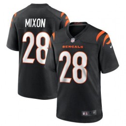 Cincinnati Bengals #28 Joe Mixon Black Youth Game Jersey