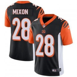 Bengals #28 Joe Mixon Black Team Color Youth Stitched NFL Vapor Untouchable Limited Jersey