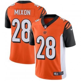 Bengals #28 Joe Mixon Orange Alternate Youth Stitched NFL Vapor Untouchable Limited Jersey