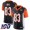Bengals #83 Tyler Boyd Black Team Color Super Bowl LVI Patch Youth Stitched NFL 100th Season Vapor Limited Jersey