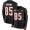 Bengals #85 Tee Higgins Black Team Color Super Bowl LVI Patch Youth Stitched NFL Limited Therma Long Sleeve Jersey