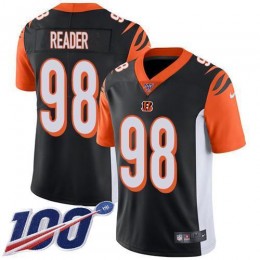 Cincinnati Bengals #98 D.J. Reader Black Team Color Youth Stitched NFL 100th Season Vapor Untouchable Limited Jersey