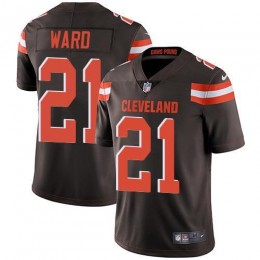 Browns #21 Denzel Ward Brown Team Color Youth Stitched NFL Vapor Untouchable Limited Jersey