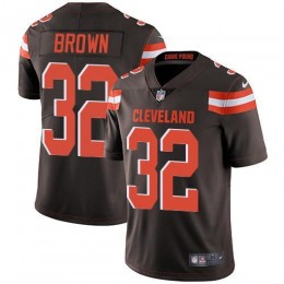 Browns #32 Jim Brown Brown Team Color Youth Stitched NFL Vapor Untouchable Limited Jersey
