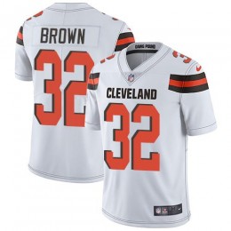 Browns #32 Jim Brown White Youth Stitched NFL Vapor Untouchable Limited Jersey