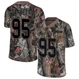 Browns #95 Myles Garrett Camo Youth Stitched NFL Limited Rush Realtree Jersey