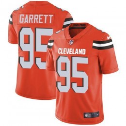 Browns #95 Myles Garrett Orange Alternate Youth Stitched NFL Vapor Untouchable Limited Jersey
