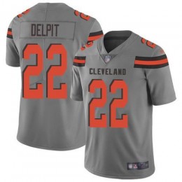 Cleveland Browns #22 Grant Delpit Gray Youth Stitched NFL Limited Inverted Legend Jersey