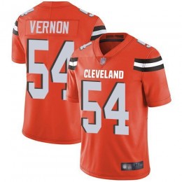 Cleveland Browns #54 Olivier Vernon Orange Alternate Youth Stitched NFL Vapor Untouchable Limited Jersey