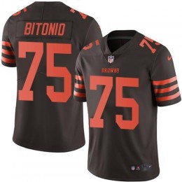 Cleveland Browns #75 Joel Bitonio Brown Youth Stitched NFL Limited Rush Jersey