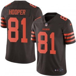 Cleveland Browns #81 Austin Hooper Brown Youth Stitched NFL Limited Rush Jersey