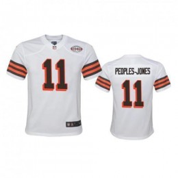 Youth Cleveland Browns #11 Donovan Peoples-Jones 1946 Collection Alternate Game Limited NFL Jersey – White Youth