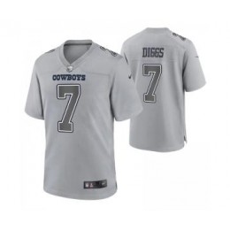 Youth Womens Youth Kids Dallas Cowboys #7 Trevon Diggs Game Gray Atmosphere Jersey
