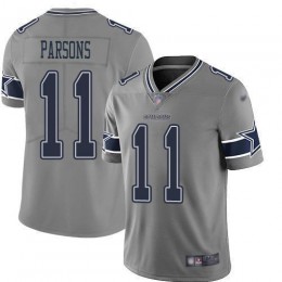 Cowboys #11 Micah Parsons Gray Youth Stitched NFL Limited Inverted Legend Jersey