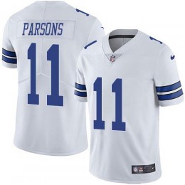 Cowboys #11 Micah Parsons White Youth Stitched NFL Vapor Untouchable Limited Jersey