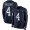 Cowboys #4 Dak Prescott Navy Blue Team Color Youth Stitched NFL Limited Therma Long Sleeve Jersey