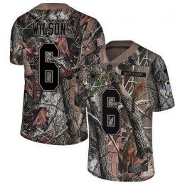 Cowboys #6 Donovan Wilson Camo Youth Stitched NFL Limited Rush Realtree Jersey