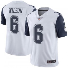 Cowboys #6 Donovan Wilson White Youth Stitched NFL Limited Rush Jersey
